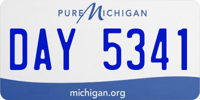MI license plate DAY5341