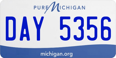 MI license plate DAY5356