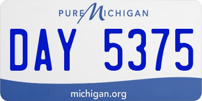 MI license plate DAY5375