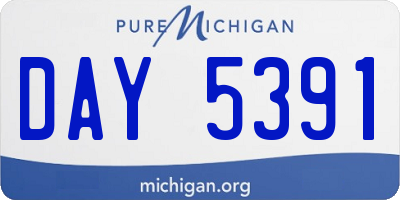 MI license plate DAY5391