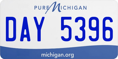 MI license plate DAY5396