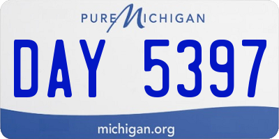 MI license plate DAY5397
