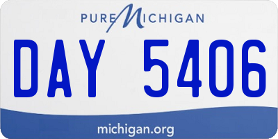 MI license plate DAY5406