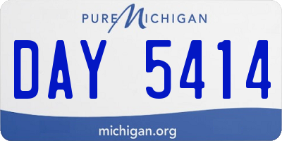 MI license plate DAY5414