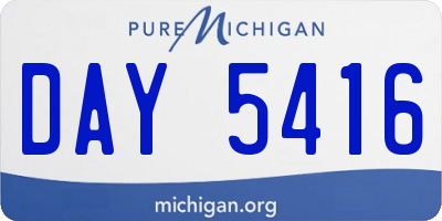 MI license plate DAY5416