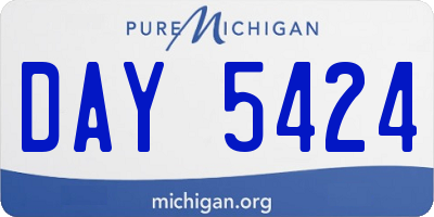 MI license plate DAY5424