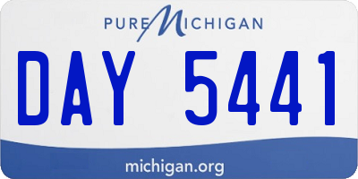 MI license plate DAY5441