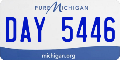 MI license plate DAY5446