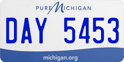 MI license plate DAY5453