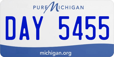 MI license plate DAY5455