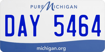 MI license plate DAY5464
