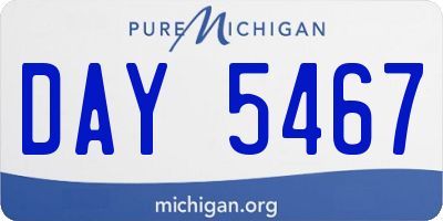MI license plate DAY5467