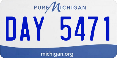 MI license plate DAY5471