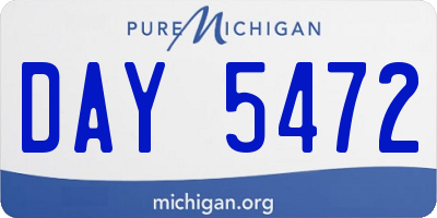 MI license plate DAY5472