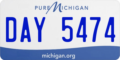 MI license plate DAY5474