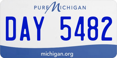 MI license plate DAY5482