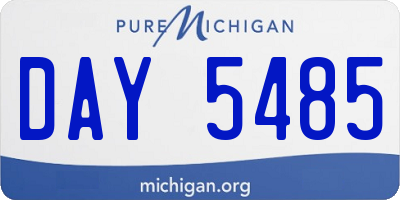 MI license plate DAY5485