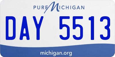 MI license plate DAY5513