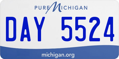MI license plate DAY5524