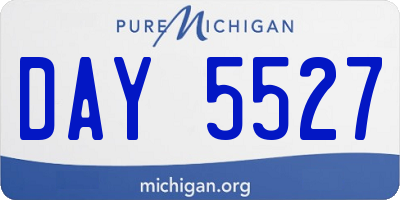 MI license plate DAY5527