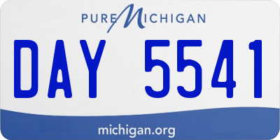 MI license plate DAY5541