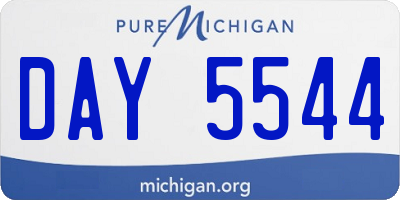 MI license plate DAY5544