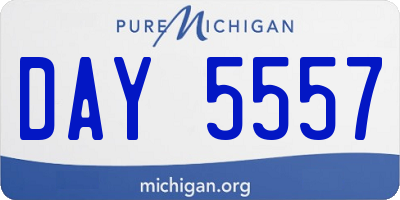 MI license plate DAY5557