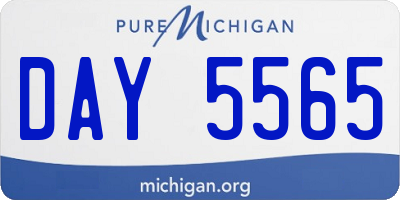 MI license plate DAY5565