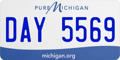 MI license plate DAY5569