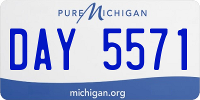 MI license plate DAY5571