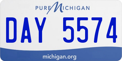 MI license plate DAY5574