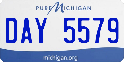 MI license plate DAY5579