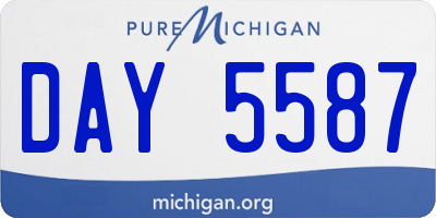MI license plate DAY5587
