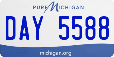MI license plate DAY5588