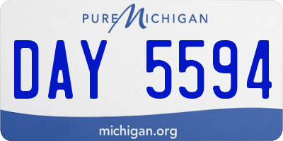 MI license plate DAY5594