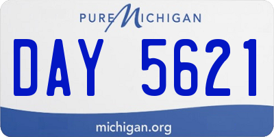 MI license plate DAY5621