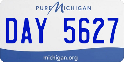 MI license plate DAY5627