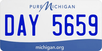 MI license plate DAY5659
