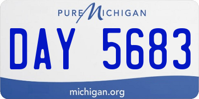 MI license plate DAY5683