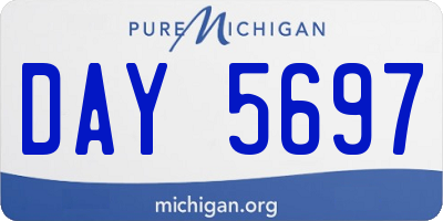MI license plate DAY5697
