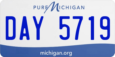 MI license plate DAY5719