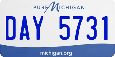 MI license plate DAY5731