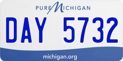 MI license plate DAY5732