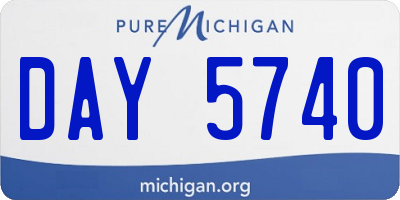 MI license plate DAY5740