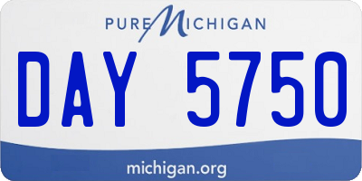MI license plate DAY5750