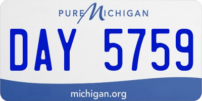 MI license plate DAY5759