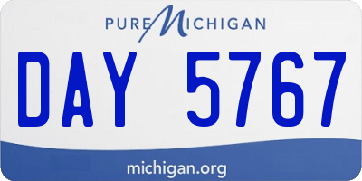 MI license plate DAY5767