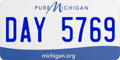 MI license plate DAY5769
