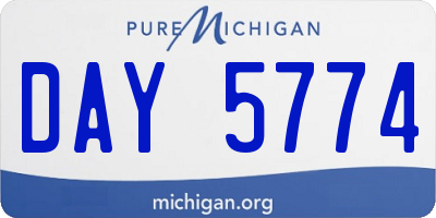 MI license plate DAY5774