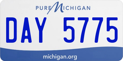 MI license plate DAY5775